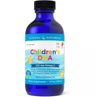 Nordic Naturals Children’s DHA, Strawberry - 4 oz - 530 mg Omega-3 with EPA & DHA - Brain Development & Function - Non-GMO - 48 Servings