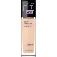 Maybelline New York Fit Me Dewy + Smooth Foundation, Ivory, 1 Fl. Oz (Pack of 1) (Packaging May Vary)