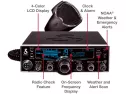 Cobra 29lx Professional Cb Radio - Emergency Radio, Travel Essentials, Noaa Weather Channels And Emergency Alert System, Selectable 4-color Lcd, Auto-scan And Radio Check, Black