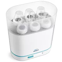Philips Avent 3-in-1 Electric Steam Sterilizer for Baby Bottles, Pacifiers, Cups and More