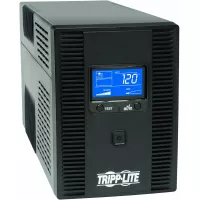 Tripp Lite SMART1500LCDT 1500VA 900W UPS Battery Back Up, AVR, LCD Display, Line-Interactive, 10 Outlets, 120V, USB, Tel & Coax Protection, 3 Year Warranty & Dollar 250,000 Insurance Black