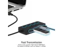 Sabrent 4-port Usb 2.0 Hub With Individual Led Lit Power Switches (hb-..