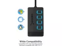 Sabrent 4-port Usb 2.0 Hub With Individual Led Lit Power Switches (hb-umls)