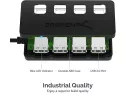 Sabrent 4-port Usb 2.0 Hub With Individual Led Lit Power Switches (hb-..