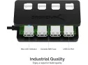 Sabrent 4-port Usb 2.0 Hub With Individual Led Lit Power Switches (hb-umls)