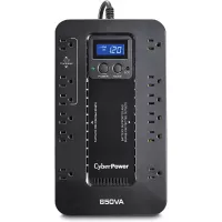 CyberPower EC850LCD Ecologic Battery Backup & Surge Protector UPS System, 850VA/510W, 12 Outlets, ECO Mode, Compact, Uninterruptible Power Supply