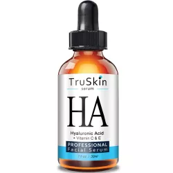 Best Hyaluronic Acid Serum For Skin & Face With Vitamin C, E, Organic Jojoba Oil, Natural Aloe And MSM - Deeply Hydrates & Plumps skin to fill in Fine Lines & Wrinkles by TruSkin Brand USA Made & 30ml