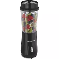 Hamilton Beach Personal Blender for Shakes and Smoothies with 14 Oz Travel Cup and Lid, Black (51101AV)