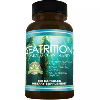 Daily Health, Seatrition Immune Thyroid Support Pure 12 Whole Seaweed Plants Vegan Friendly Natural Multi Vitamin Sea Minerals Wholefood Nutrition Supplement 180 Vegetable Capsules 2 Months Supply