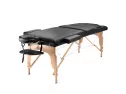 Saloniture Professional Portable Massage Table With Backrest - Black