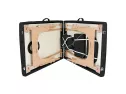 Saloniture Professional Portable Massage Table With Backrest - Black