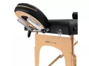 Saloniture Professional Portable Massage Table With Backrest - Black