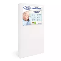 Graco Premium Foam Crib and Toddler Mattress, White – Ships Compressed in Lightweight Box, Ideal Mattress Firmness, Featuring Soft, Water-Resistant, Removable, Hand-Washable Outer Cover