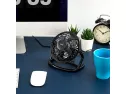 Ikross Usb Fan Usb Mini Desktop Office Fan With 360 Rotation - Black For Pc Computer Laptop Chromebook Ultrabook