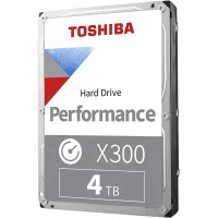 Toshiba X300 4TB Performance & Gaming 3.5-Inch Internal Hard Drive - CMR SATA 6.0 GB/s 7200 RPM 128 MB Cache - HDWE140XZSTA