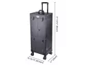 Byootique Black Rolling Makeup Case With Mirror Light Pro Large Cosmet..