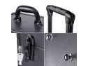 Byootique Black Rolling Makeup Case With Mirror Light Pro Large Cosmet..