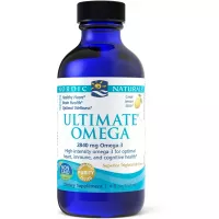 Nordic Naturals Ultimate Omega Liquid, Lemon Flavor - 2840 mg Omega-3-4 oz - High-Potency Omega-3 Fish Oil Supplement with EPA & DHA - Promotes Brain & Heart Health - Non-GMO - 24 Servings