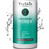 TruSkin Daily Facial Super Toner for All Skin Types, with Glycolic Acid, Vitamin C, Ocean Minerals and Organic Anti Aging Ingredients