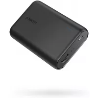 Anker PowerCore 10000 Portable Charger, One of The Smallest and Lightest 10000mAh Power Bank, Ultra-Compact Battery Pack, High-Speed Charging Technology Phone Charger for iPhone, Samsung and More.