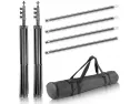 Neewer 2.6m X 3m/8.5ft X 10ft Background Support System And 800w 5500k Umbrellas Softbox Continuous Lighting Kit For Photo Studio Product,portrait And Video Shoot Photography
