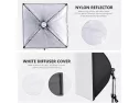 Neewer 2.6m X 3m/8.5ft X 10ft Background Support System And 800w 5500k Umbrellas Softbox Continuous Lighting Kit For Photo Studio Product,portrait And Video Shoot Photography