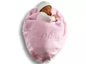 Custom Catch Personalized Baby Blanket For Girls - Pink - Newborn Or I..