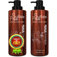 Moroccan Argan Oil Sulfate Free Shampoo and Conditioner Set - Best for Damaged, Dry, Curly or Frizzy Hair - Thickening for Fine/Thin Hair, Safe for Color-Treated, Keratin Treated Hair