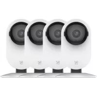 YI 4pc Security Home Camera, 1080p WiFi Smart Wireless Indoor Nanny IP Cam with Night Vision, 2-Way Audio, Motion Detection, Phone App, Pet Cat Dog Cam - Works with Alexa and Google