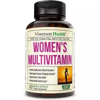 Women's Daily Multivitamin Supplement. Vitamins and Minerals. Chromium, Magnesium, Biotin, Zinc, Calcium, Green Tea. Antioxidant Properties for Women. Heart, Breast Health. 60 Capsules