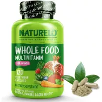 NATURELO Whole Food Multivitamin for Women - with Vitamins, Minerals, & Organic Extracts - Supplement for Energy and Heart Health - Vegan - Non GMO - 120 Capsules