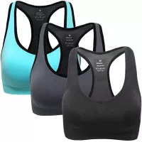 MIRITY Women Racerback Sports Bras - High Impact Workout Gym Activewear Bra