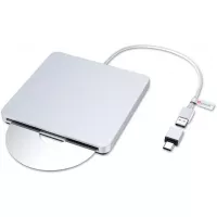 VersionTECH. USB C Type-c Ultra Slim External DVD Drive/Burner/Optical Drive CD RW DVD RW Superdrive Disc Duplicator Compatible with Mac MacBook Pro Air iMac and Laptop