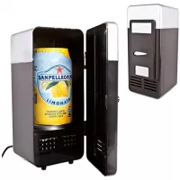 Zorvo Mini USB Fridge Cooler Beverage Drink Cans Cooler/Warmer Refrigerator Laptop PC Office Car Refrigerator