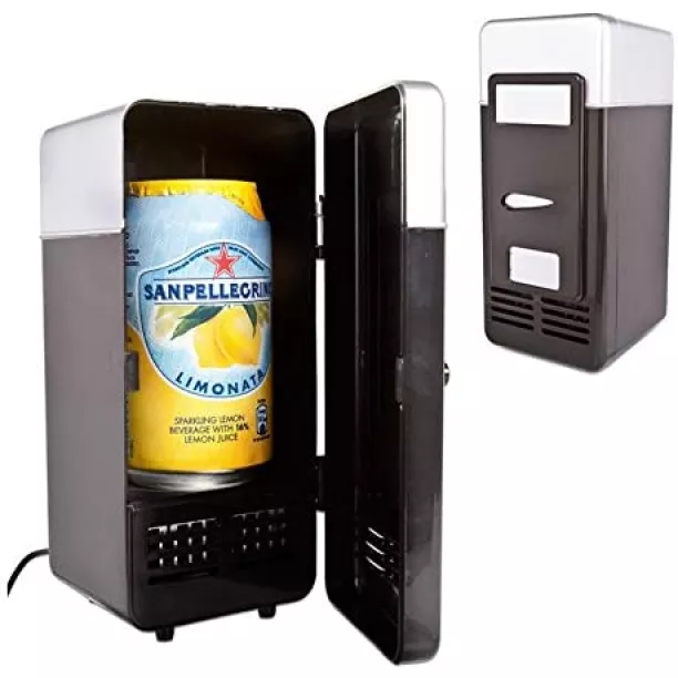 Zorvo Mini Usb Fridge Cooler Beverage Drink Cans Cooler/warmer Refrige..