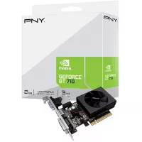 PNY NVIDIA GeForce GT 710 2GB DDR3 VGA/DVI/HDMI Low Profile PCI-Express Video Card