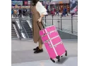 Mefeir 2-in-1 Rolling Makeup Train Case,4 Removable Travel Wheels W/lo..