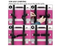 Mefeir 2-in-1 Rolling Makeup Train Case,4 Removable Travel Wheels W/lo..