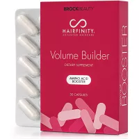 Hairfinity Volume Builder Amino Acid Booster for Thinning, Damaged Hair - Protein Rich Amino Acids to Support Thicker, Fuller Hair Growth and Boost Hair Vitamins - 30 capsules (1 month supply)