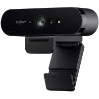 Logitech BRIO Ultra HD Webcam for Video Conferencing, Recording, and Streaming - Black