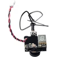 Wolfwhoop WT02 600TVL Ultra Micro AIO Camera and 200mW 5.8GHz Video Transmitter with Clover Antenna for FPV Indoor Racing