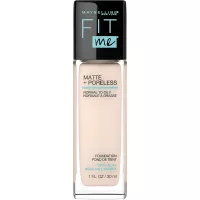 Maybelline Fit Me Matte + Poreless Liquid Foundation Makeup, Fair Ivory, 1 fl; oz; Oil-Free Foundation