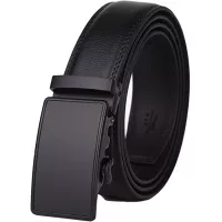 Lavemi Men's Real Leather Ratchet Dress Belt with Automatic Buckle,Elegant Gift Box