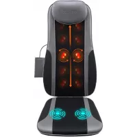 Naipo Back Massage Seat Cushion for Chair, Deep Kneading Rolling and Vibrating - Full Back Massager for Home Office Use