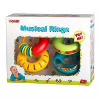 Musical Rings Baby Toy - Pack Of 4 Rings That Create Unique Sounds - Bright Colored Textured And Fun Noises Create Sensory Engagement For Children - Educational And Fun Play For Babies