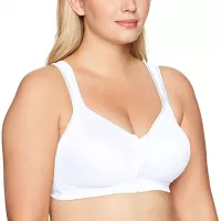 Playtex Women's 18 Hour Front Close Wirefree Back Support Posture Full Coverage Bra USE525