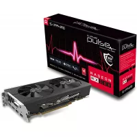Sapphire Radeon 11265-05-20G Pulse RX 580 8GB GDDR5 Dual HDMI/ DVI-D/ Dual DP OC with Backplate (UEFI) PCI-E Graphics Card Graphic Cards
