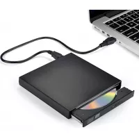 External CD DVD Drive, Blingco USB 2.0 Slim Protable External CD-RW Drive DVD-RW Burner Writer Player for Laptop Notebook PC Desktop Computer, Black
