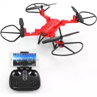 GoolRC T32 RC Drone Foldable with HD Camera Headless Mode 2.4GHz 4 Channel 6 Axis RTF RC Quadcopter Height Hold Easy Fly for Learning(RED)