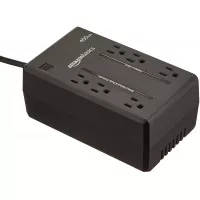 Amazon Basics Standby UPS 400VA 255W Surge Protector Battery Backup, 6 Outlets